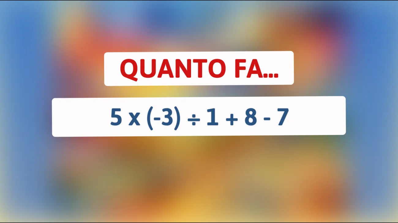Questo indovinello matematico fa impazzire anche i più grandi geni! Risolvi il mistero e scopri se sei tra le menti più brillanti!"