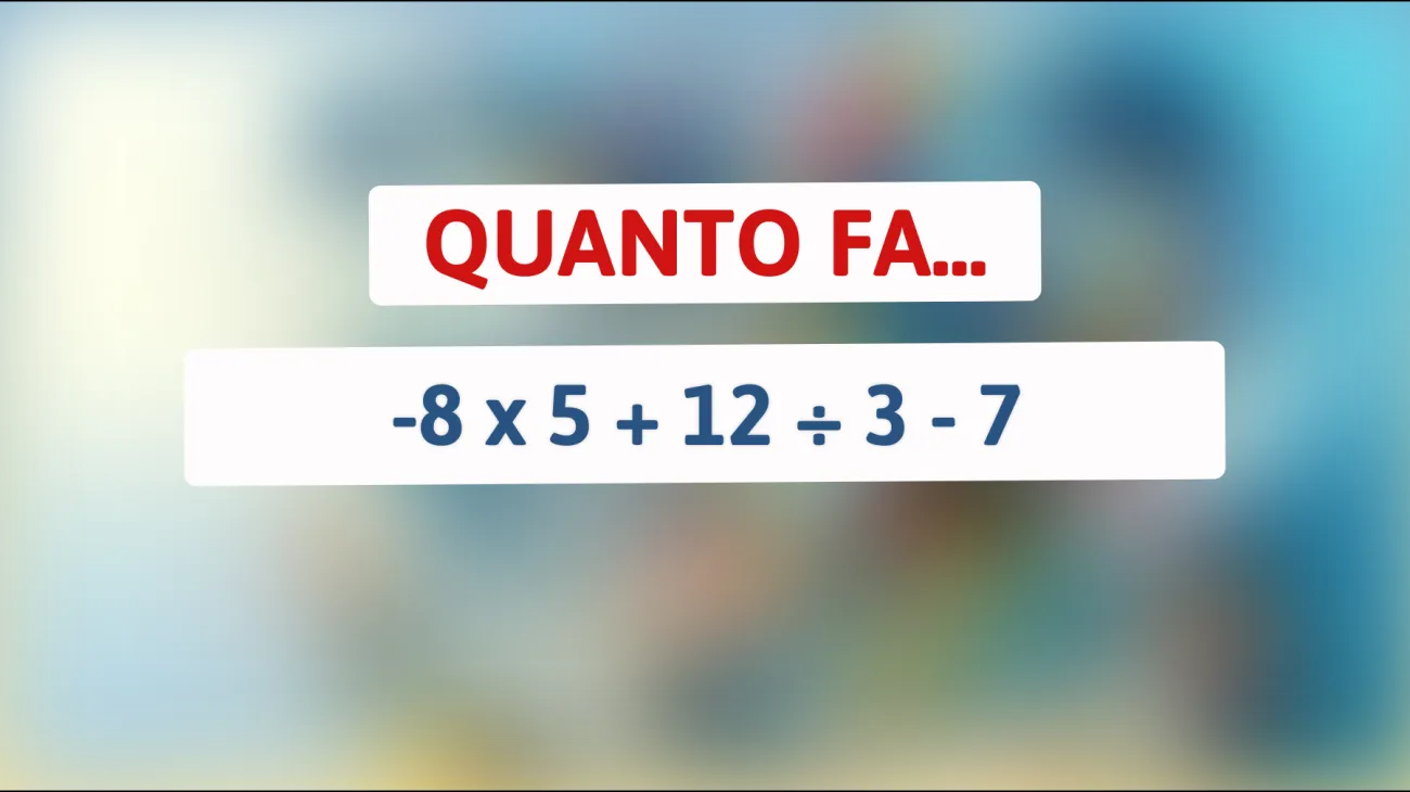 Risolvi questo enigma matematico che solo le menti più brillanti possono svelare! Sei abbastanza intelligente da riuscirci?"