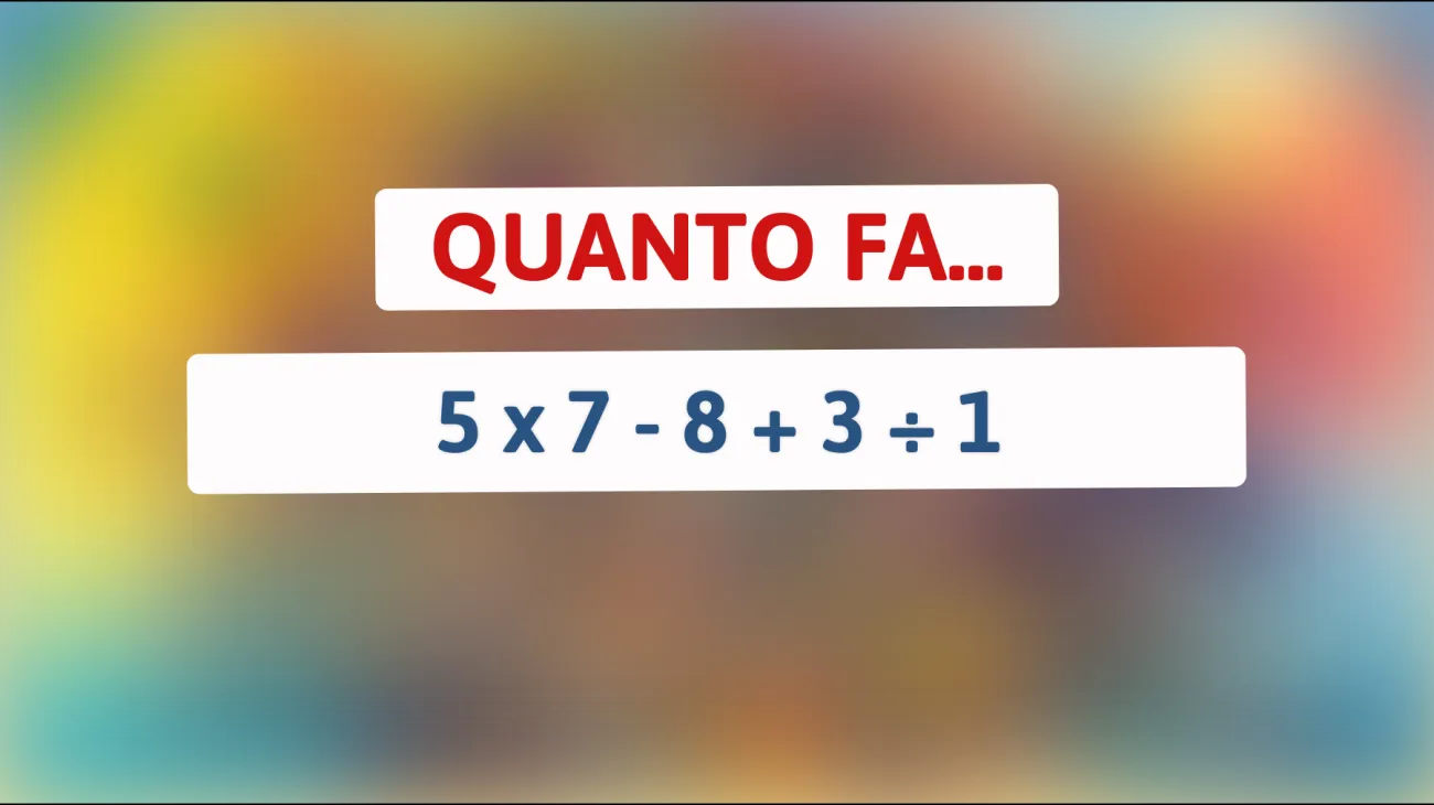 Scopri se sei più intelligente della media risolvendo questo semplice indovinello matematico!"