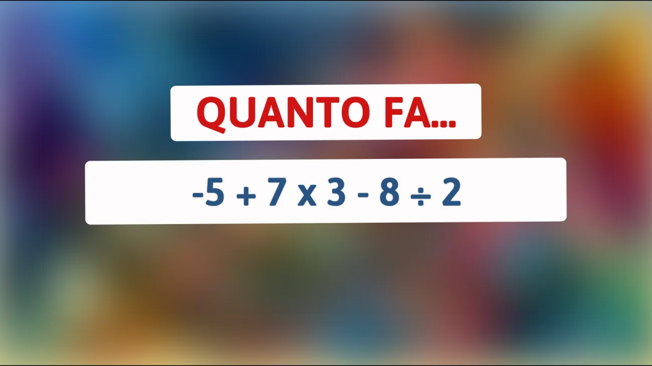 Solo 1 su 100 riesce a risolvere questo semplice problema matematico! Riuscirai a battere il cronometro? Scoprilo ora!"