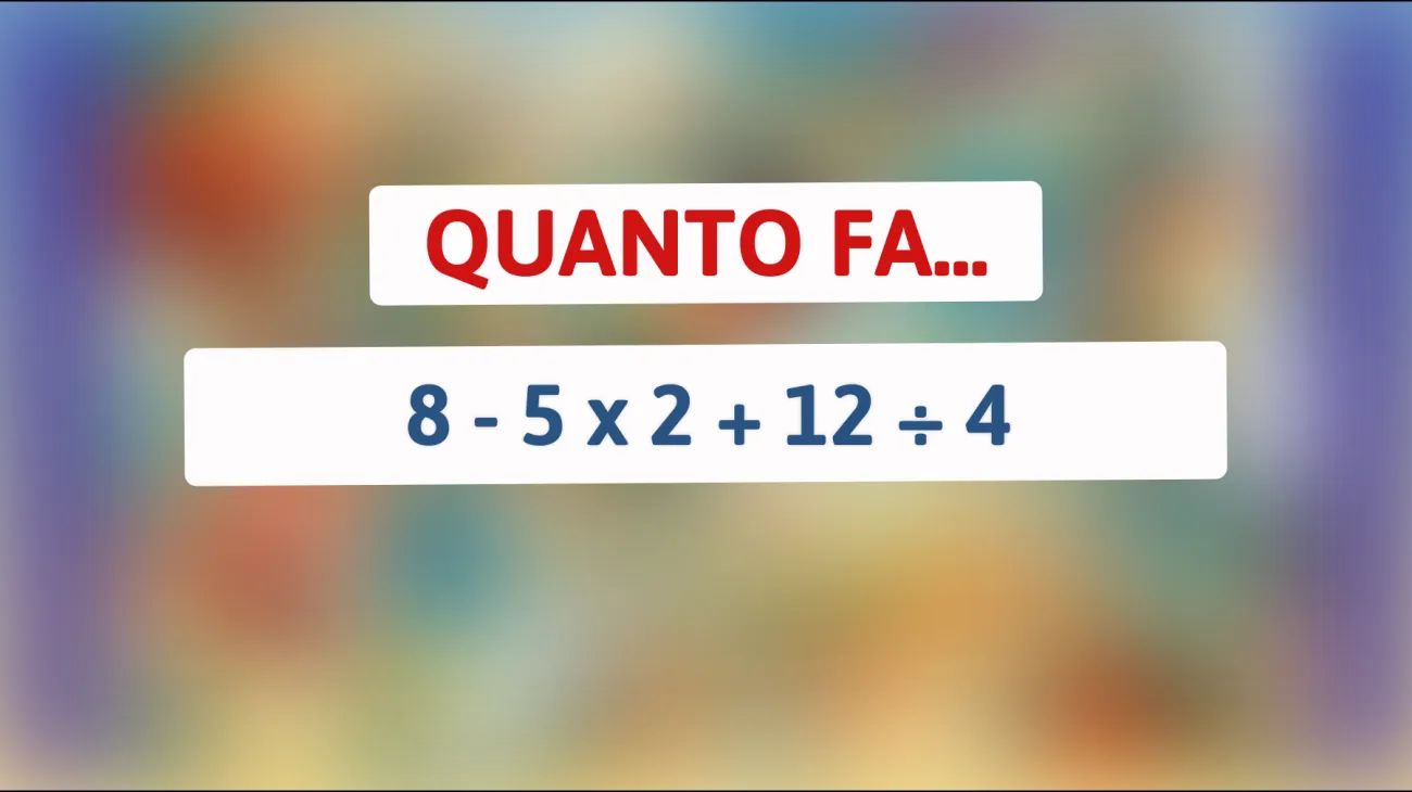 Solo le menti brillanti possono risolvere questo enigma matematico: Tu sei tra loro? Scopri la risposta."
